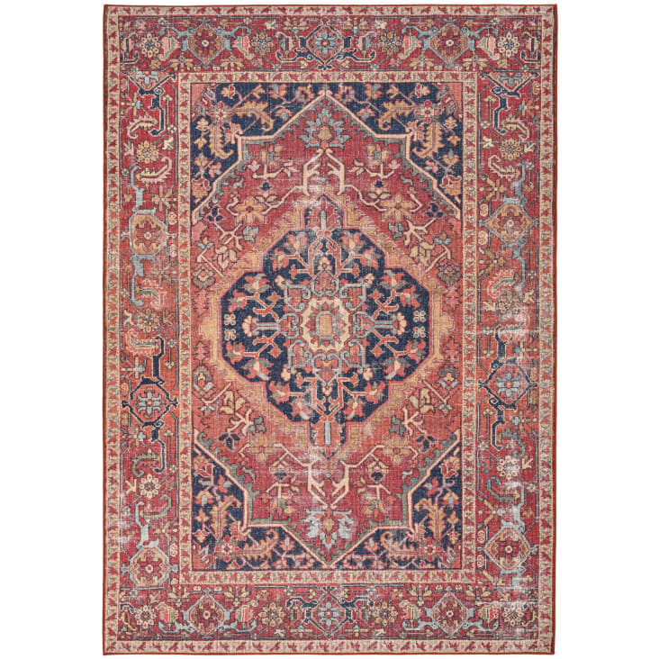 Alfombra estampada vintage roja 160x230 cm