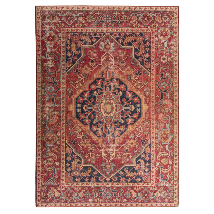 Alfombra estampada vintage roja 160x230 cm