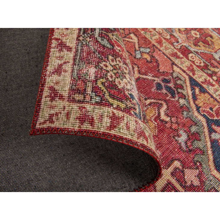 Alfombra estampada vintage roja 160x230 cm