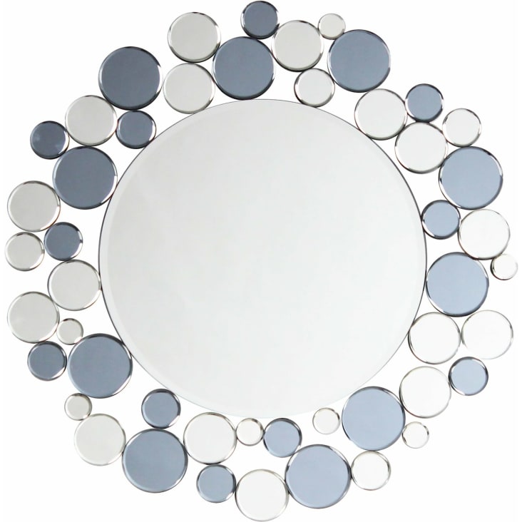 Miroir Verre Bleu-Bubble