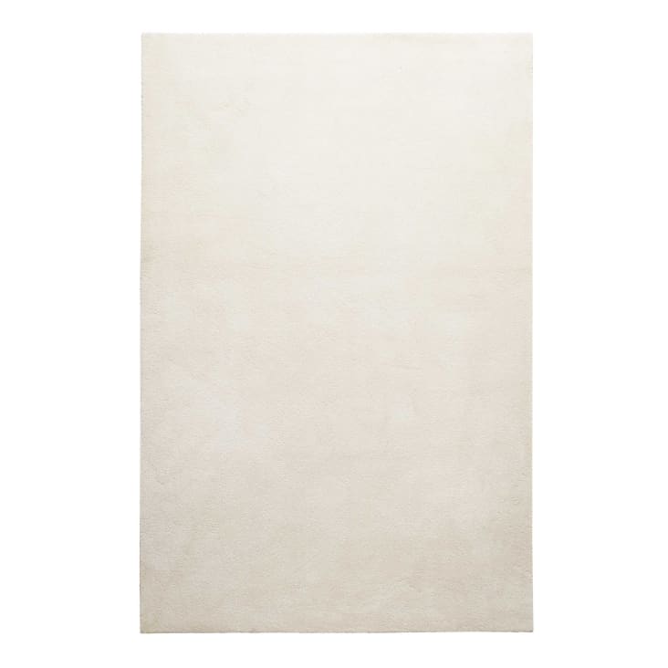 Tappeto tessuto pelo corto beige crema tinta unita 120x170-Venice