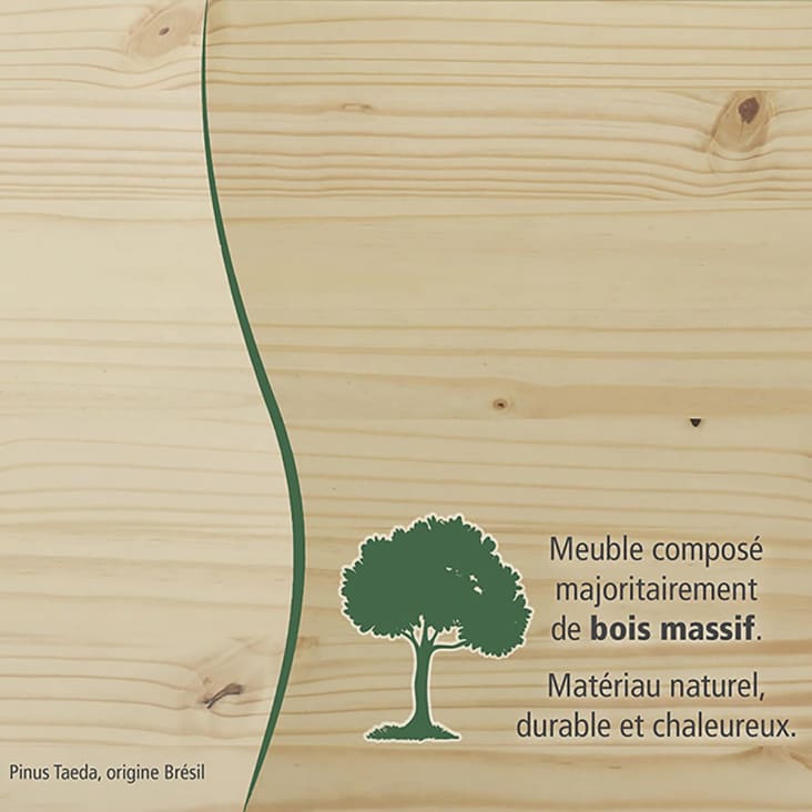 Armoire  3 portes + penderie bois massif naturel-Oliver cropped-5