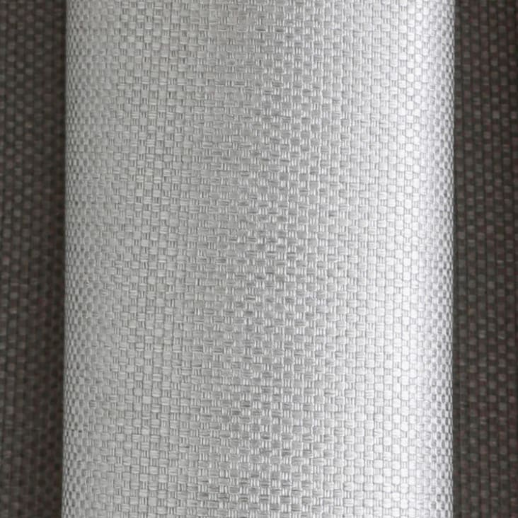 Rideau à oeillets Perle Uni Moderne 350x277 cm-Coconut cropped-4
