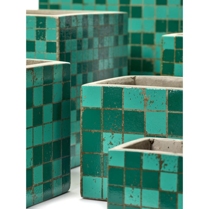 Pot béton cubique vert 11x11x11 cm-MARIE MOSAÏQUE cropped-3