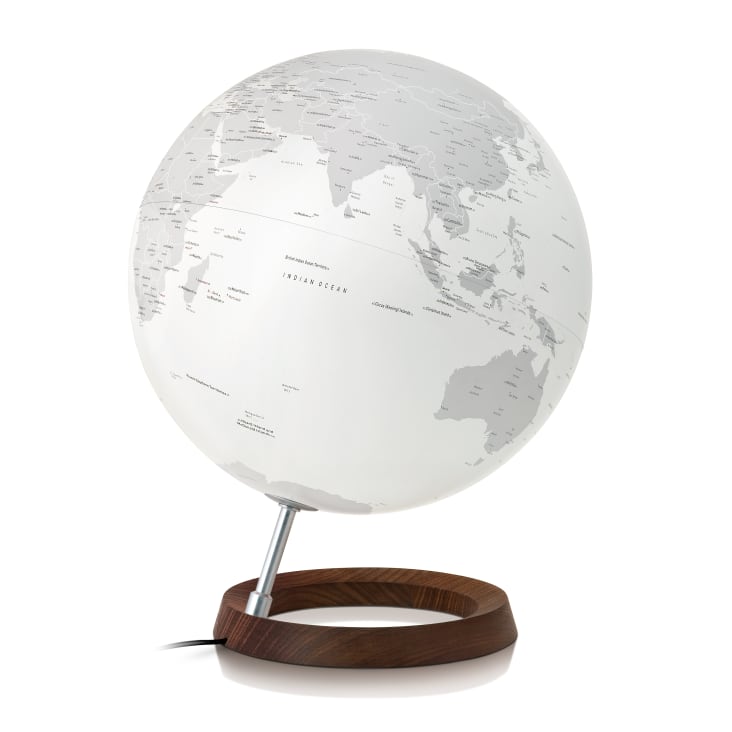 Globe terrestre de design 30 cm  lumineux  textes en anglais-FC REFLECTION