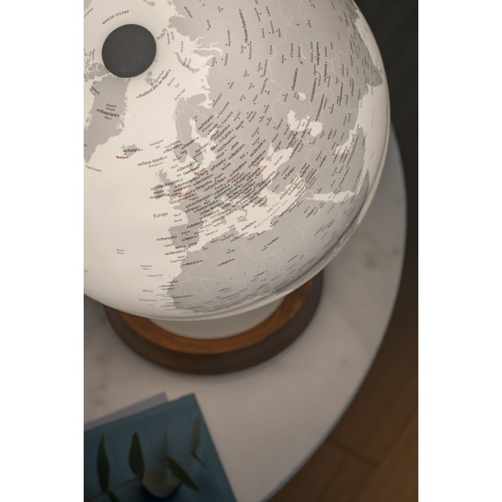 Globe terrestre de design 30 cm  lumineux  textes en anglais-FC REFLECTION cropped-2