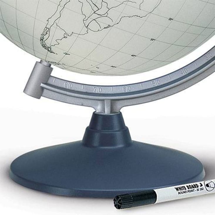 Globe terrestre 30 cm  cartographie muette-BLANK cropped-3