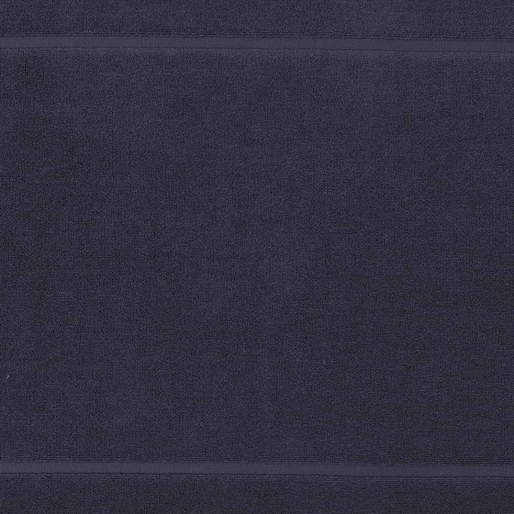 Grand tapis de bain zéro twist 1000 g/m²  bleu nuit  60x100 cm-Sensoft cropped-2