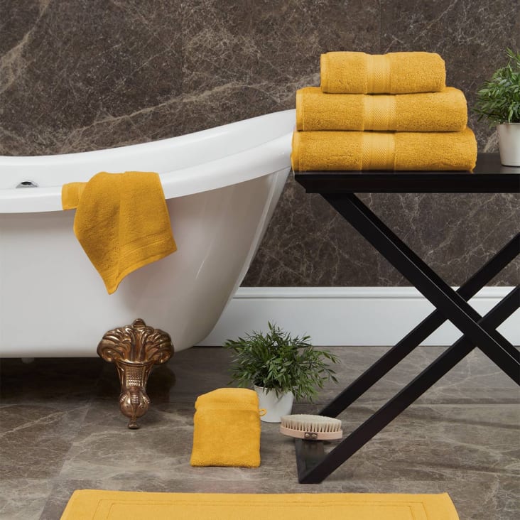Tapis de bain 900 g/m²  safran 50x80 cm-Luxury cropped-3