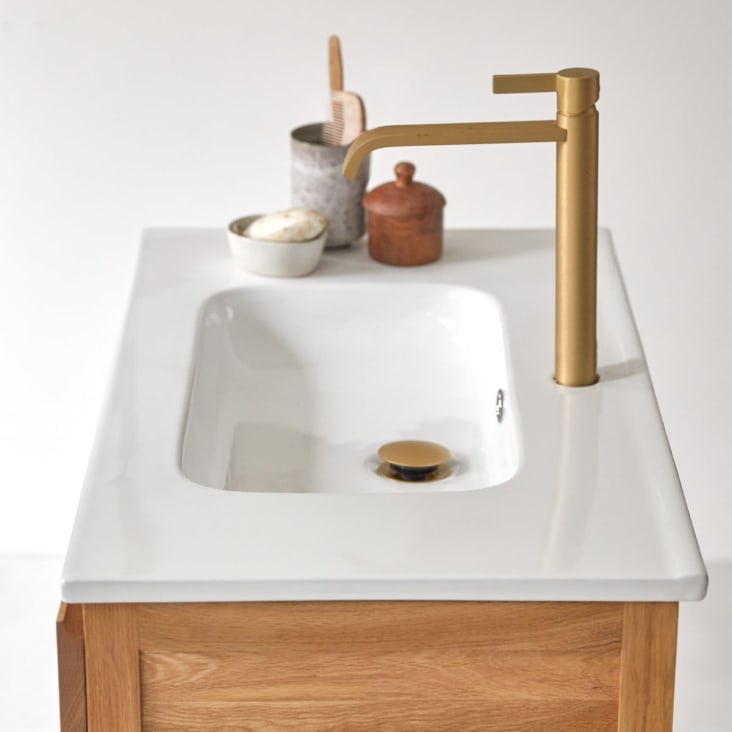 Arredo in quercia con lavabo 120 cm Easy - Arredo bagno - Tikamoon