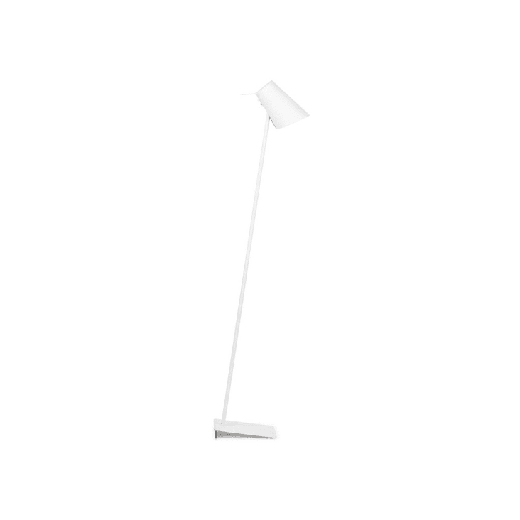 Lampadaire blanc finition gomme H139cm-CARDIFF