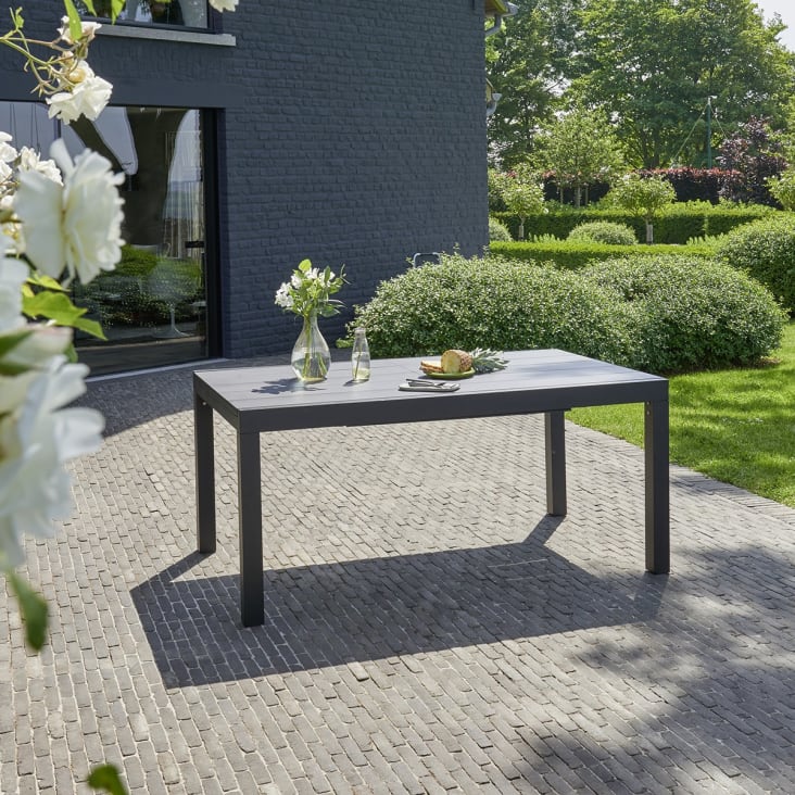 Table de jardin extensible en composite imitation béton 6/10 personnes  L165/260 Digby