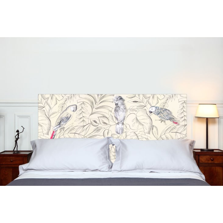 Testata del letto in tessuto senza supporto in legno 180 x 70 cm Perroquets