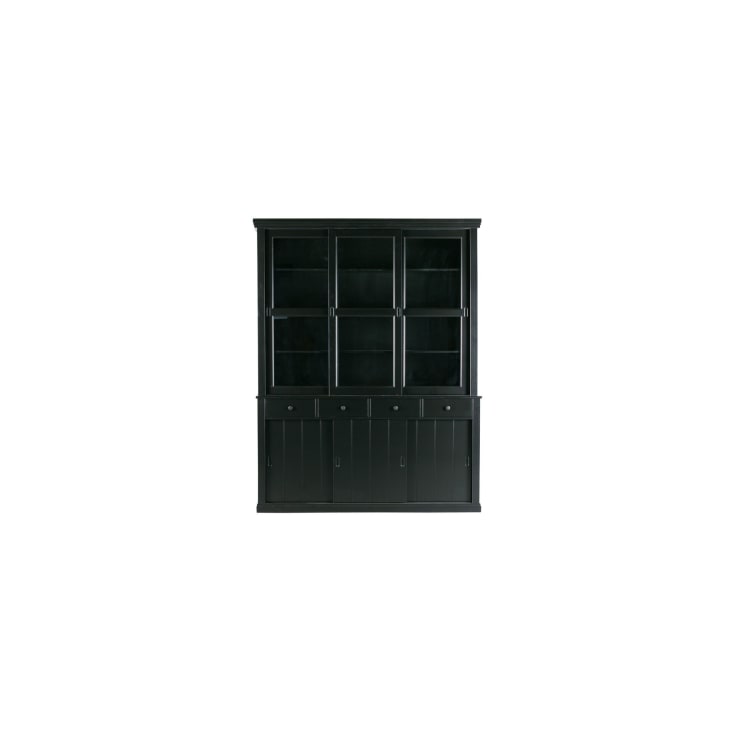 Vitrine 2 portes en métal noir mat - Exhibit - Homifab