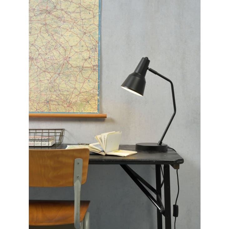 Lampe de table en fer noir H44cm-VALENCIA cropped-2