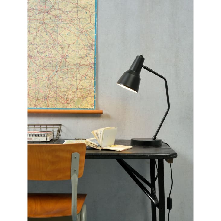 Lampe de table en fer noir H44cm-VALENCIA cropped-5