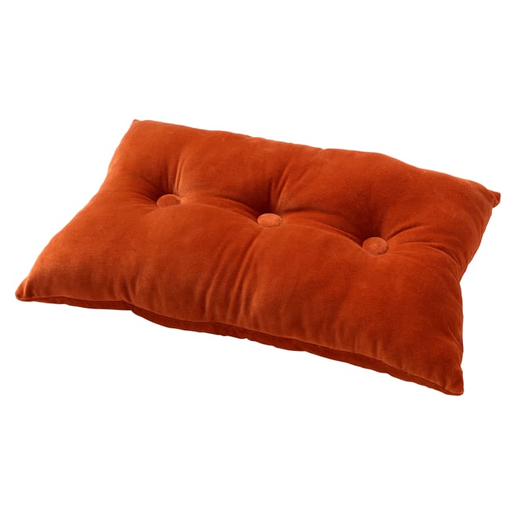 Coussin - orange en velours 40x60 cm uni-VALERIE cropped-2