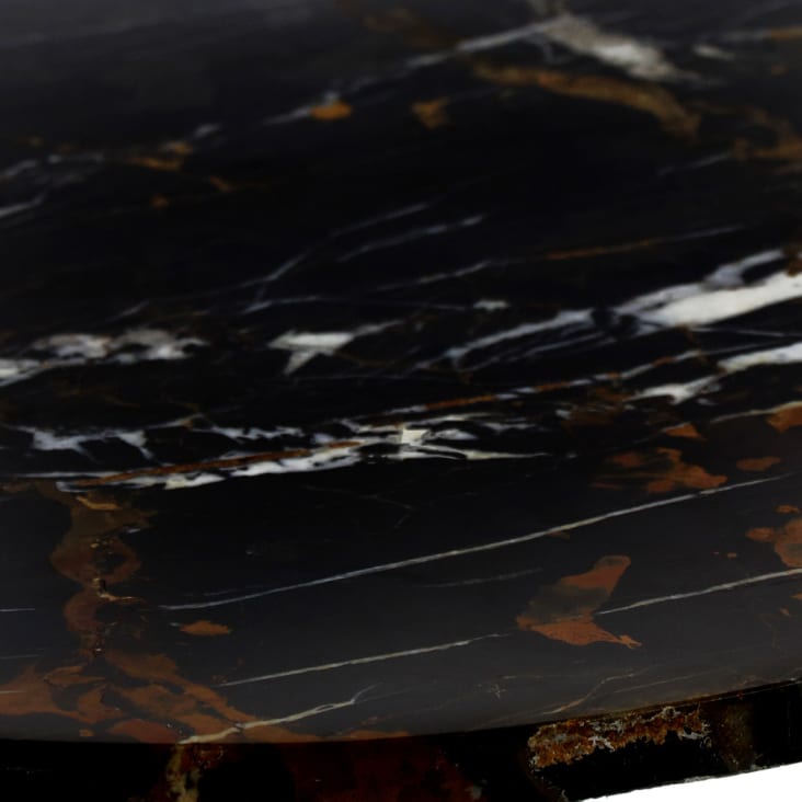 Table basse en marbre D40cm brun-Dana cropped-3