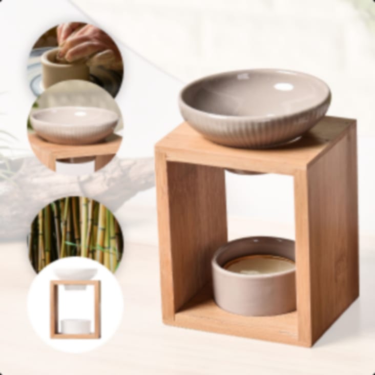 Modernes Magnet-Rollo in Bambus-Optik RANA, 130x45cm