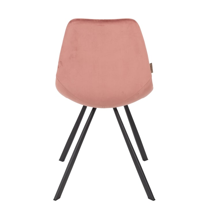 Chaise de repas velours rose-Franky cropped-5