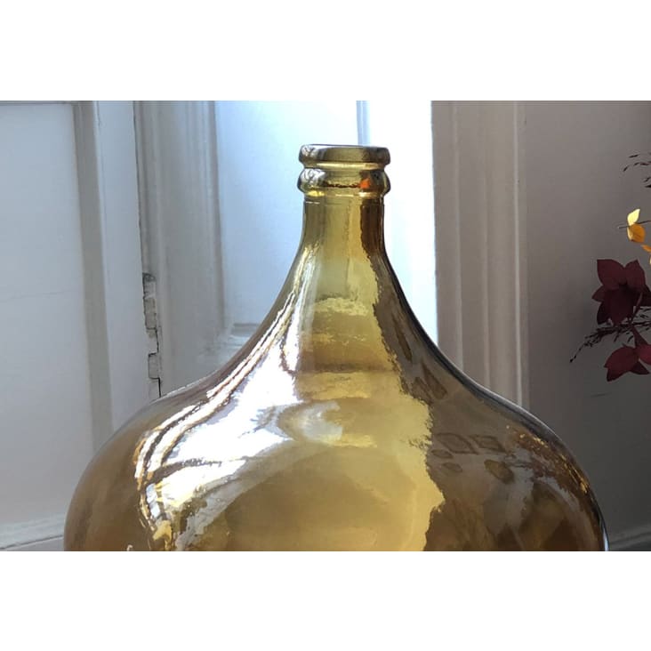 Ancienne bouteille Dame Jeanne, Transparente