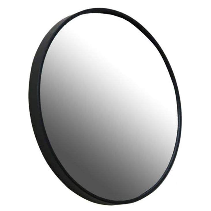 Espejo redondo de pared Negro mate 70 cm Round Ghessu 203000-N - Comprar