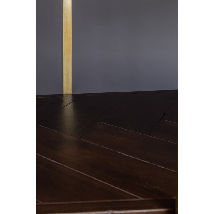 Piccolo scaffale industriale BOBBIE, bronzo-marrone, 36,5x31x82cm