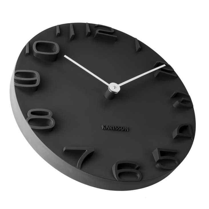Horloge murale en plastique noir D42-ON THE EDGE cropped-3