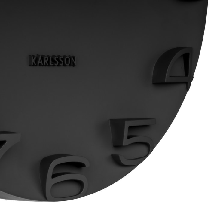 Horloge murale en plastique noir D42-ON THE EDGE cropped-4