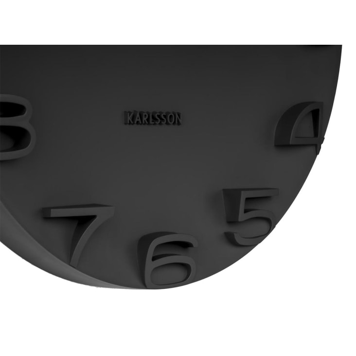 Horloge murale en plastique noir D42-ON THE EDGE cropped-5