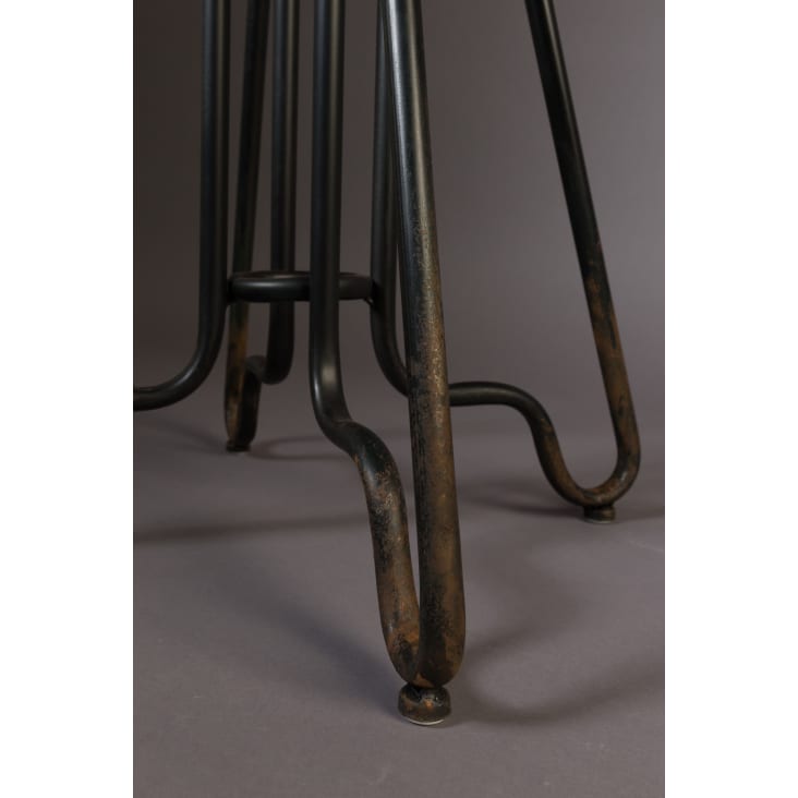 Chaise de bar en métal noir-Ovid cropped-4
