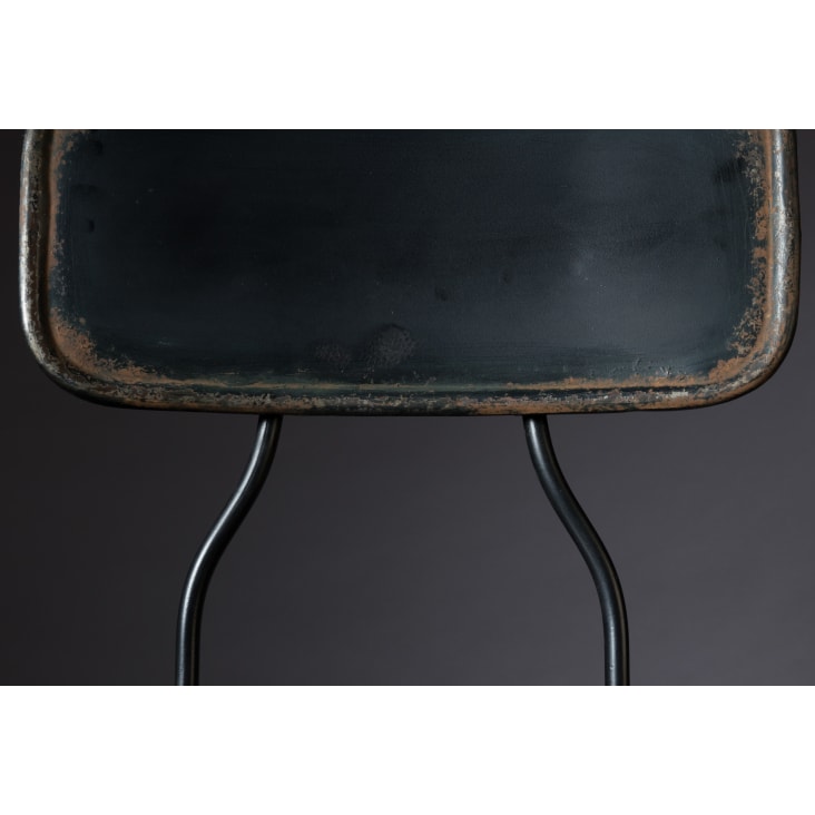Chaise de bar en métal noir-Ovid cropped-6