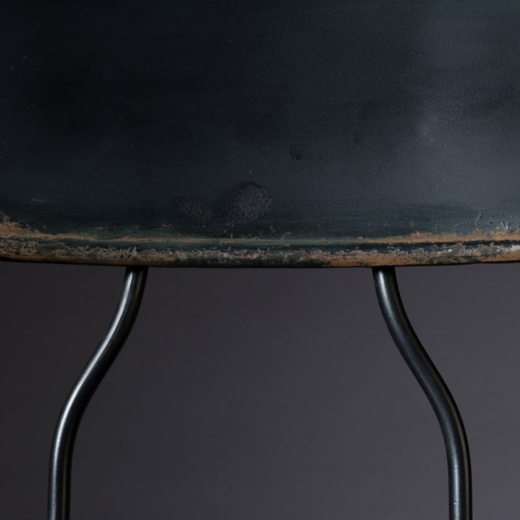 Chaise de bar en métal noir-Ovid cropped-7