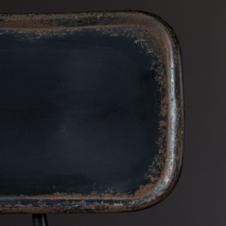 Chaise de bar en métal noir-Ovid cropped-8