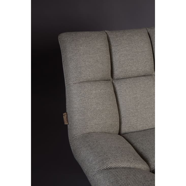 Fauteuil lounge en tissu gris-Jolien cropped-6
