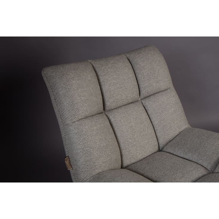 Fauteuil lounge en tissu gris-Jolien cropped-7