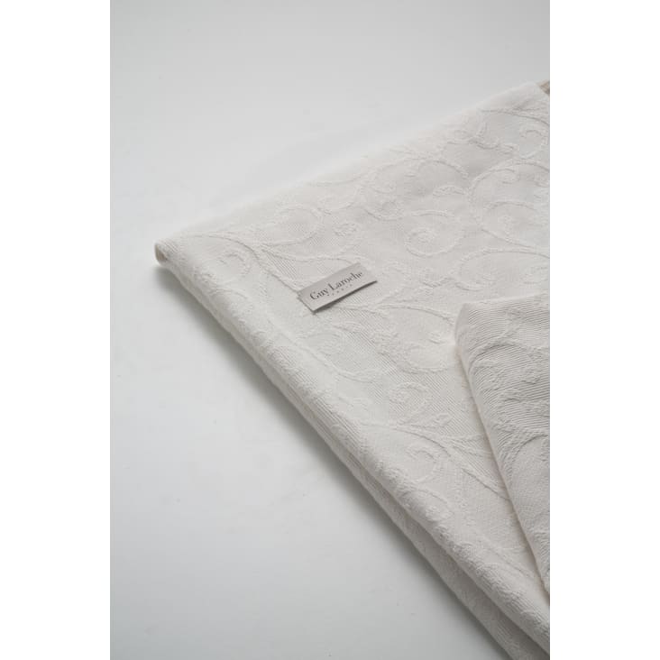 Couvre lit en coton beige 250x270-FLEUR cropped-2