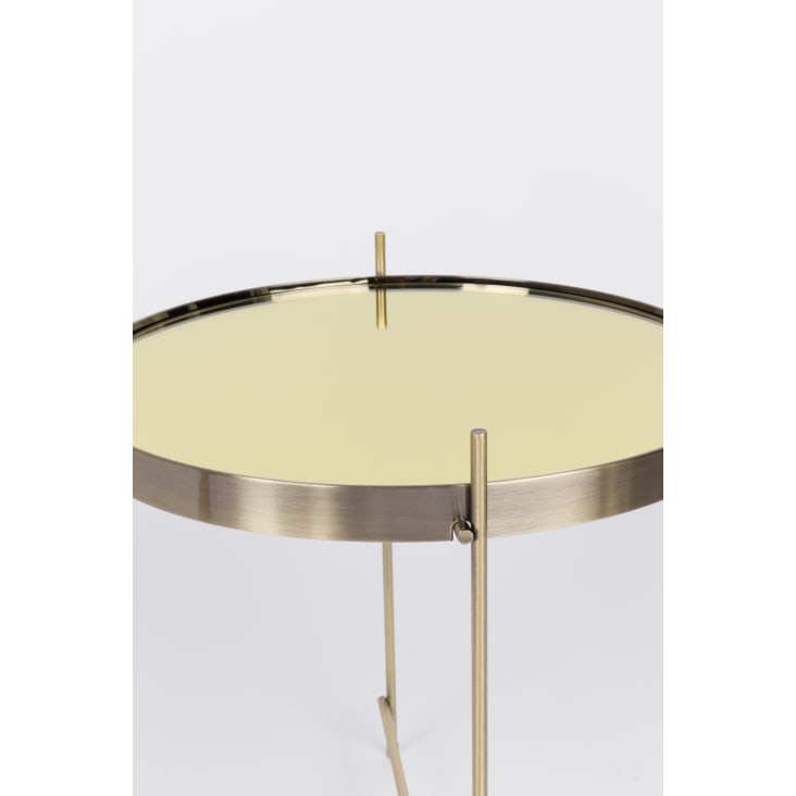 Table d'appoint en métal doré-Cupid cropped-4