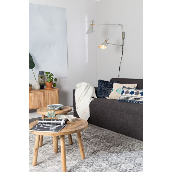 Mesa Auxiliar En Madera De Mango - Beige - Home All | H&M MX