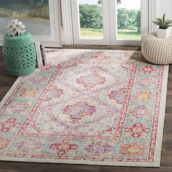 Tappeto da interno Azzurro Rosa & Multicolore, 122 X 183 cm Windsor