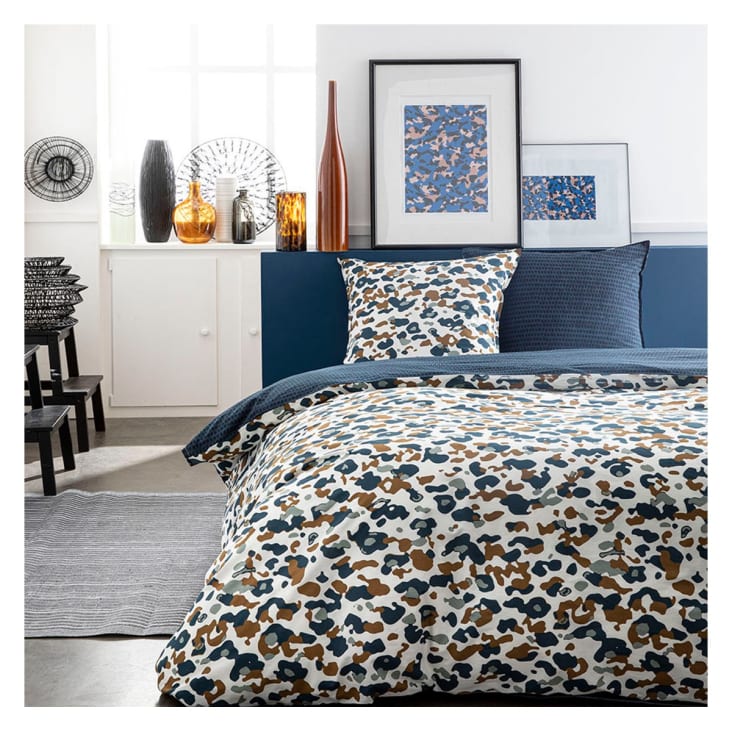Parure de lit housse de couette Ming Dark Blue 240 x 260 cm - La Maison en  Chiffon