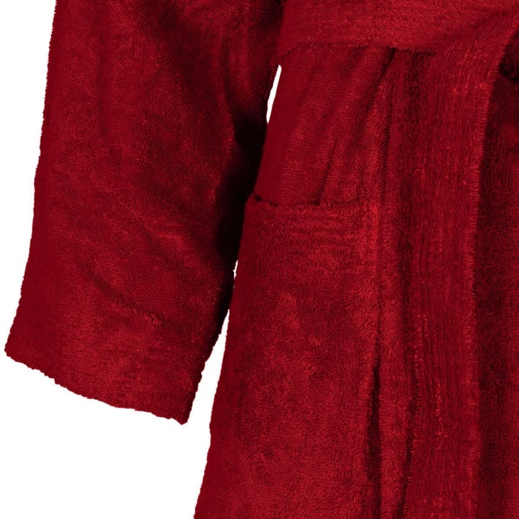 Peignoir col kimono en coton  Gris Perle M-Luxury cropped-7