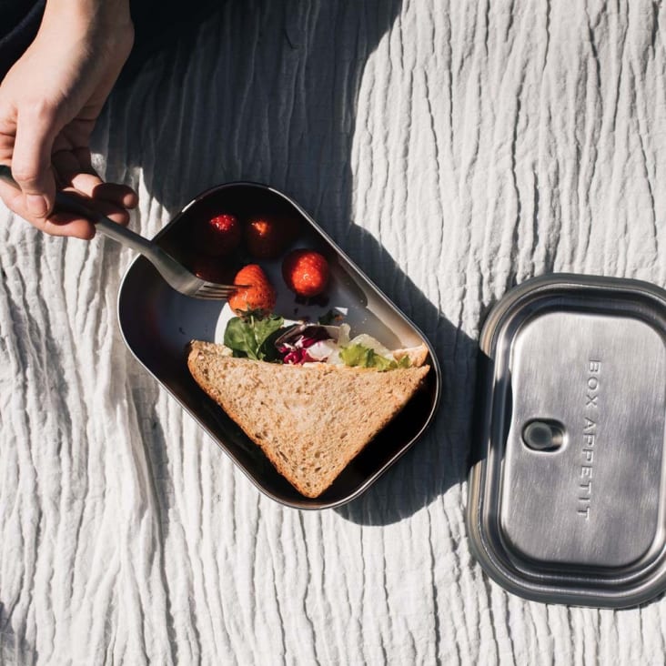 Lunch box avec couverts Gefu Enviro avec séparateur