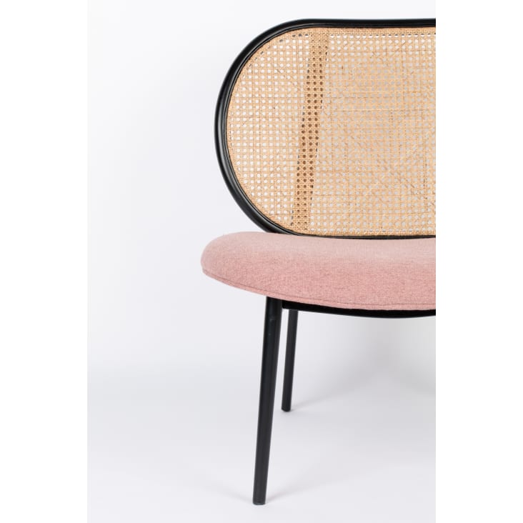 Chaise en rotin rose-Lounge spike cropped-8
