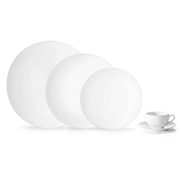 Piatto da portata (x6) Porcellana Bianco Coupe blanc