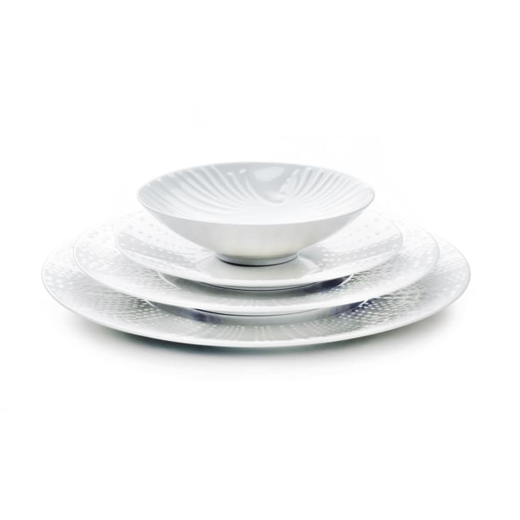 Coffret 6 assiettes plates 27,5cm-Sania brillant cropped-3