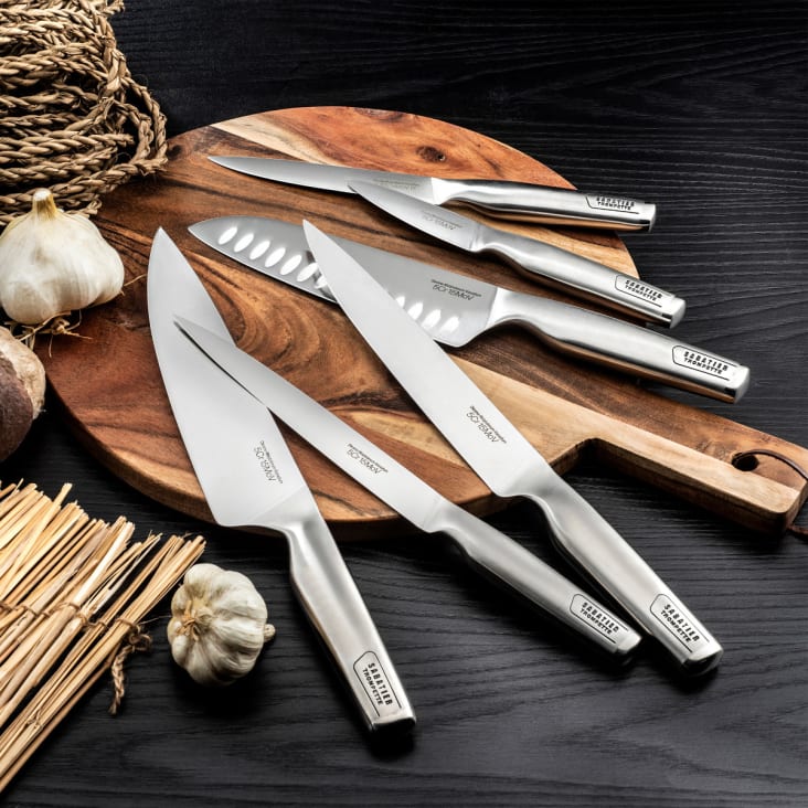 Set di coltelli da cucina in acciaio