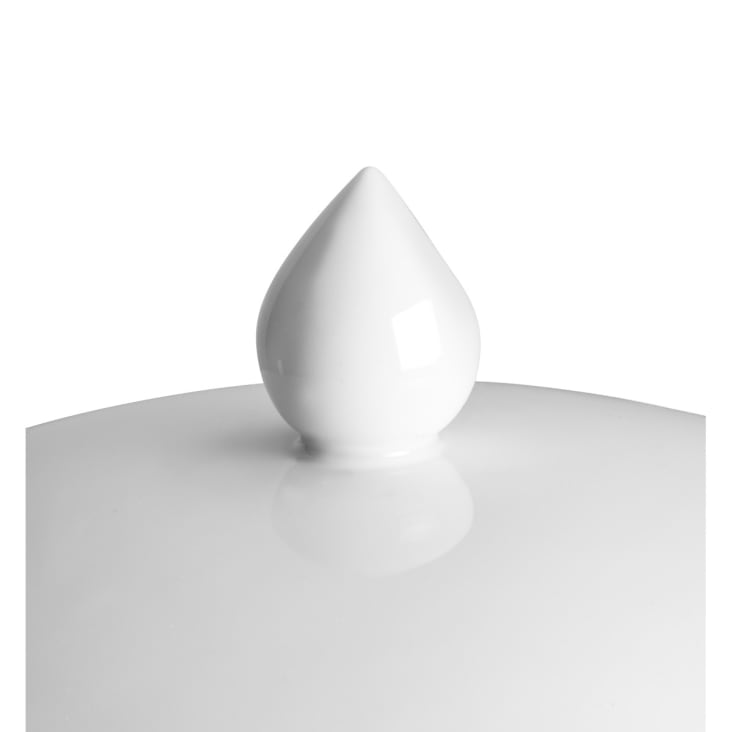 Sucrier 'Cameo' en porcelaine blanche, Ø 9 cm
