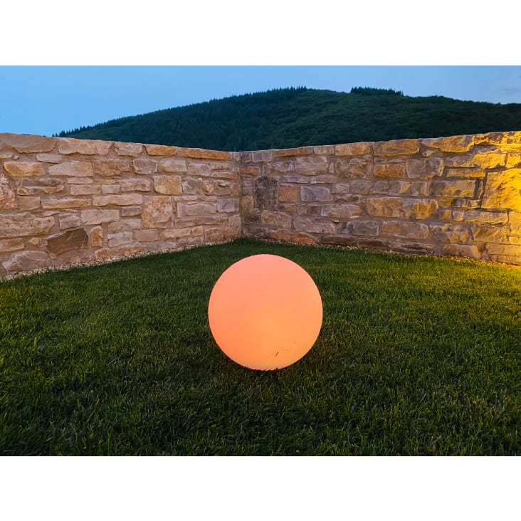 Boule lumineuse Bobby multicolore D.60cm - Led intégrée
