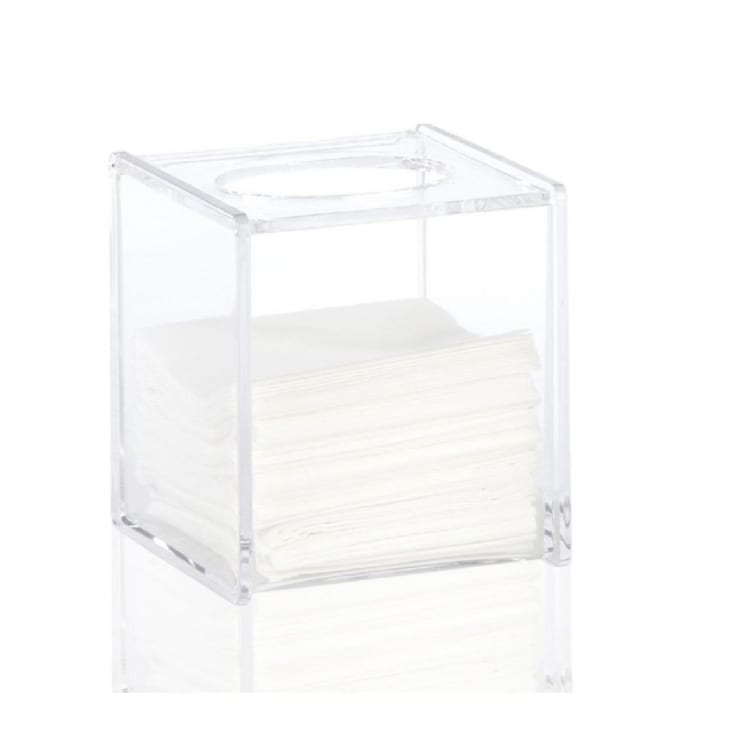 Boîte à mouchoirs en acrylique transparent-CARRÉE